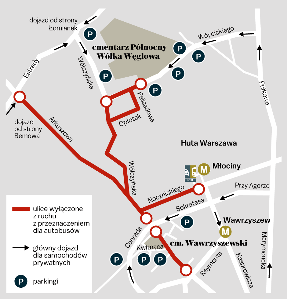 ul powązkowska warszawa mapa Wszystkich Świętych 2019. Gdzie zaparkować 1 listopada w Warszawie 