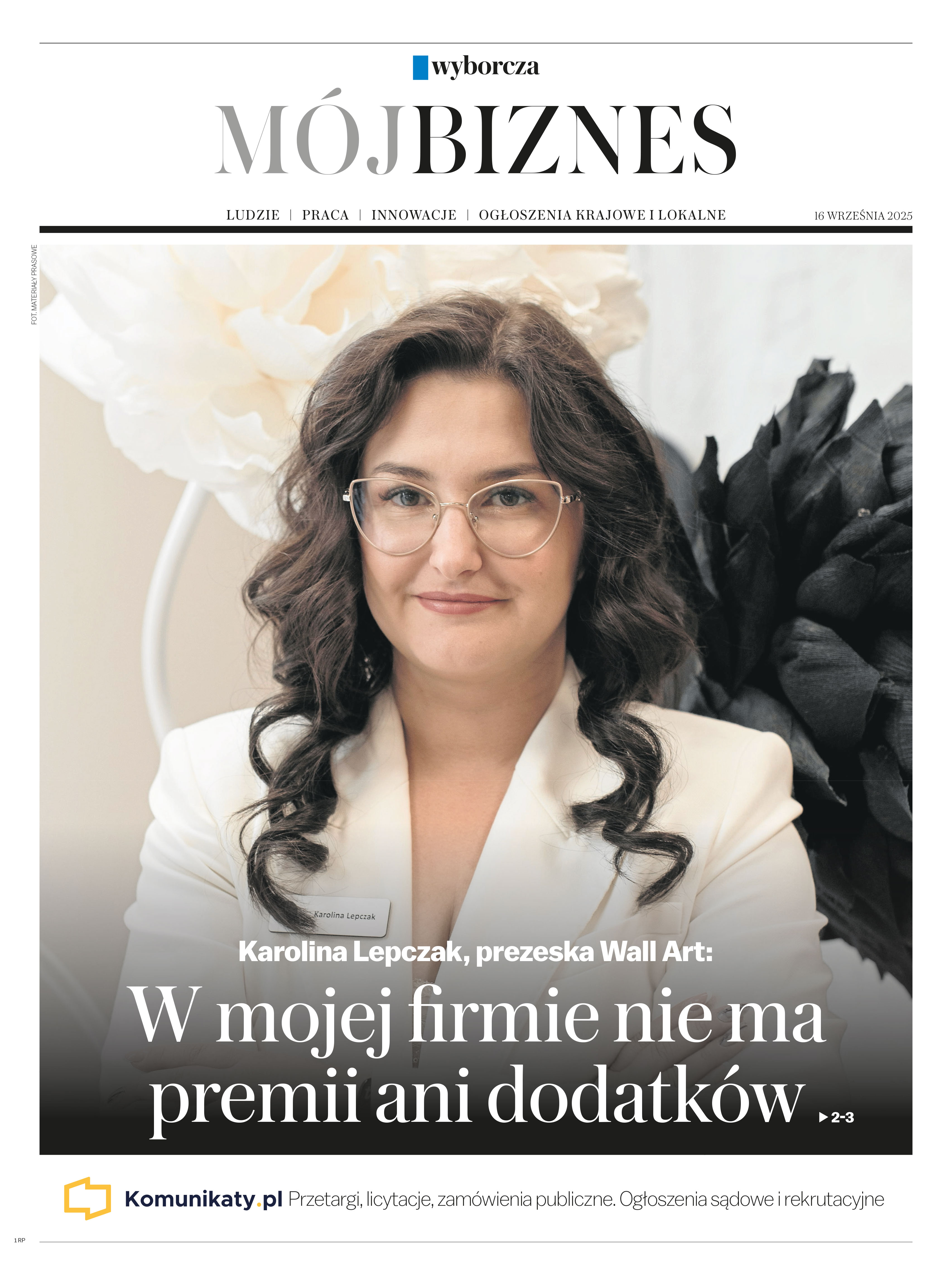 Mój Biznes, w każdy wtorek w Gazecie Wyborczej - Wyróżniony obraz