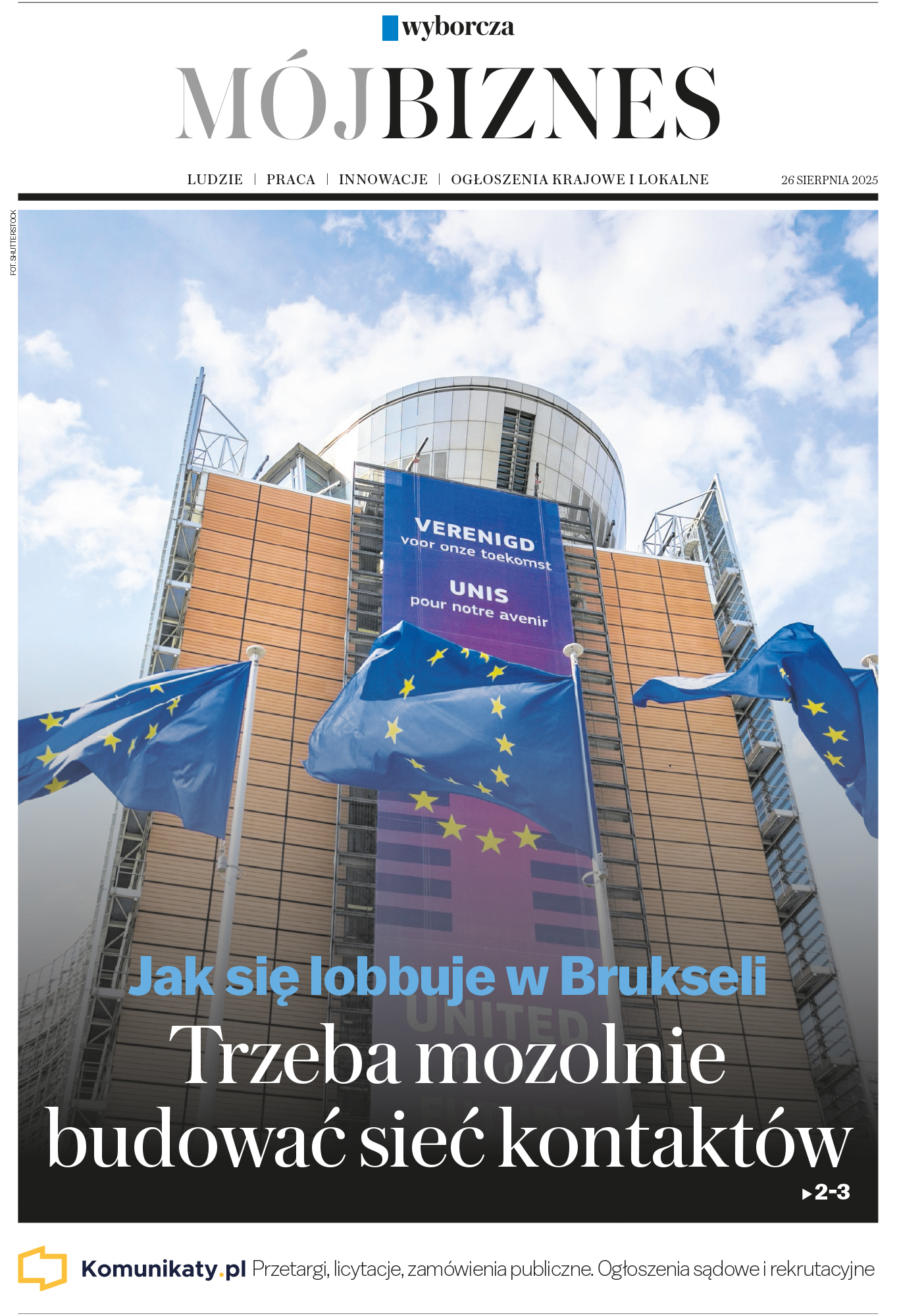 Mój Biznes, w każdy wtorek w Gazecie Wyborczej - Wyróżniony obraz